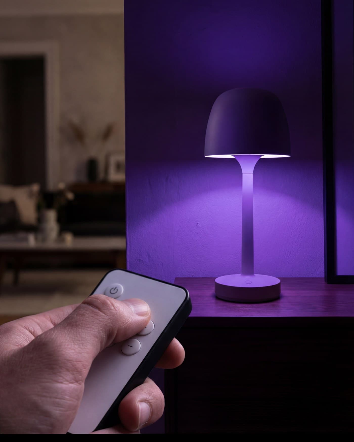 SHIFT Lamp mit Fernbedienung in Violet Dusk